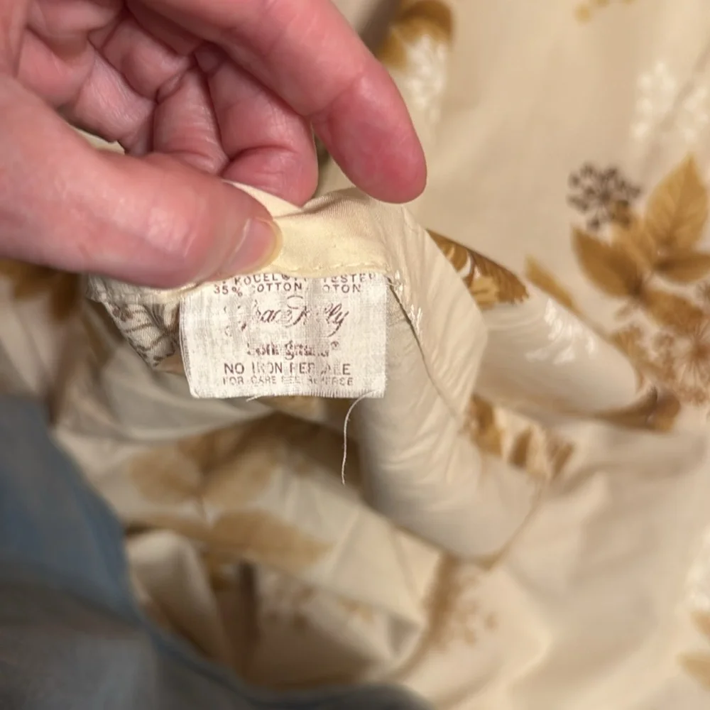 Grace Kelly Sheet Grace Kelly No Iron Flat Vintage Standard Floral Full